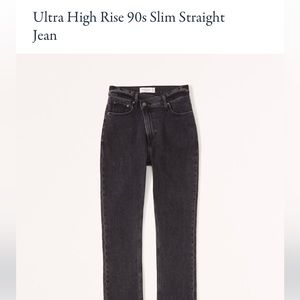 A&F Ultra high rise 90s slim straight